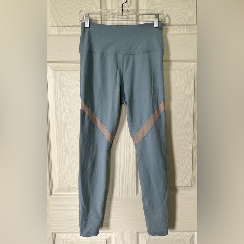 Out & About Baby Blue/Gray Leggings Size M NC0209